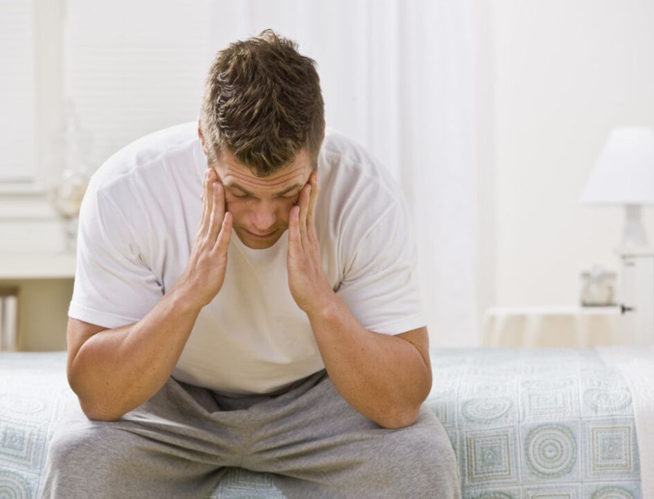 man thinking about penis enlargement